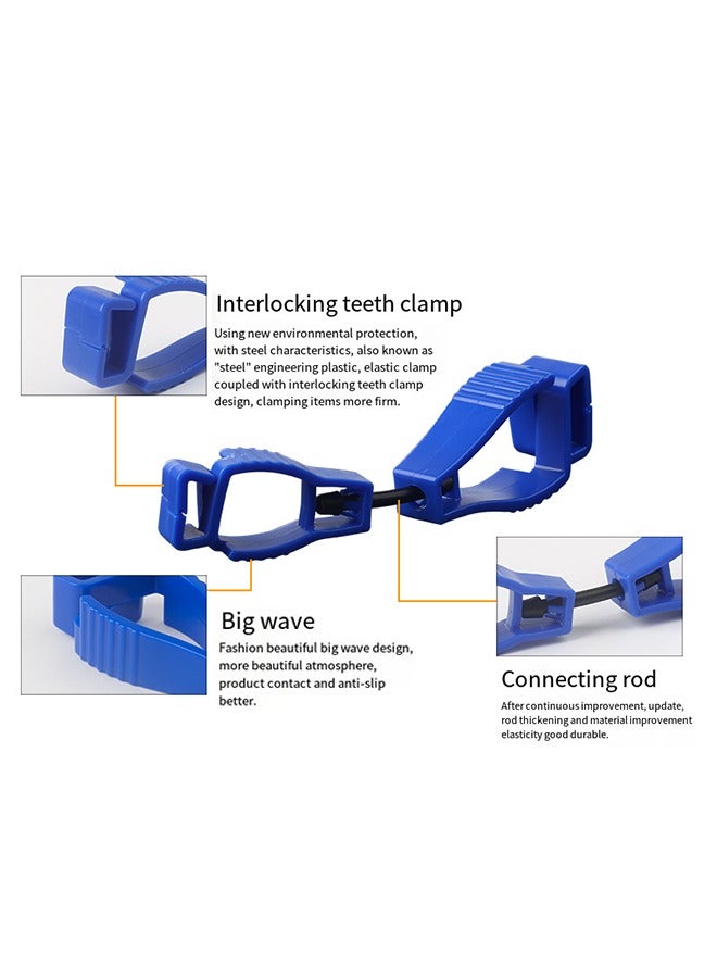 Generic Glove Clips 4Pcs Glove Clamp Grabber Work Gloves Clips Glove Clip Holder Hanger Towels Glove Holder for Workers Firefighters Construction Sites  - Image 3