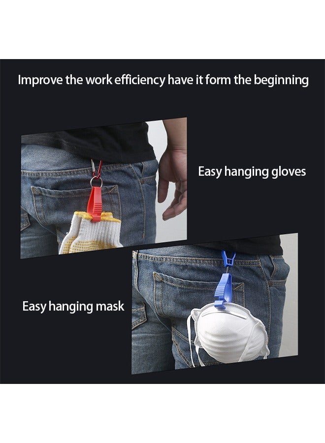 Generic Glove Clips 4Pcs Glove Clamp Grabber Work Gloves Clips Glove Clip Holder Hanger Towels Glove Holder for Workers Firefighters Construction Sites  - Image 4