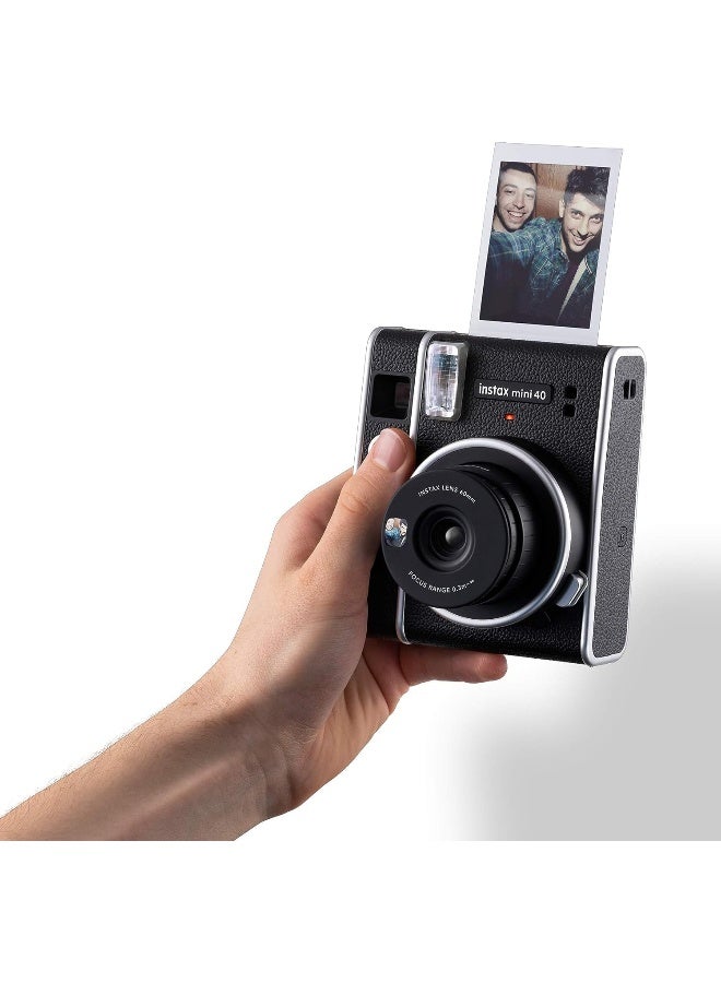 Instax Renewed - Instax Mini 40 Instant Camera, Black - Image 2