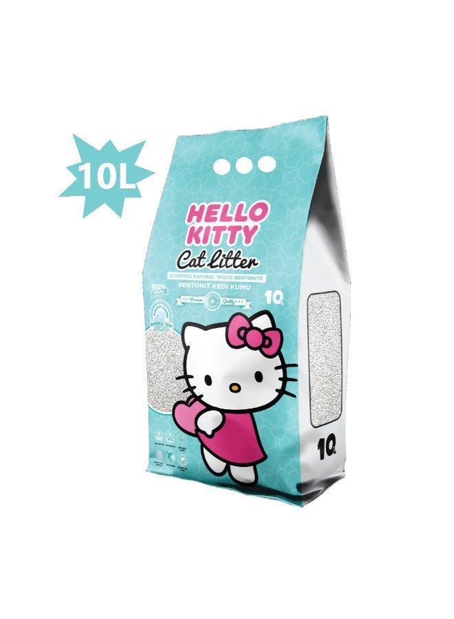 هالو كيتي بت فان هالو كيتي رمل قطط  10 لتر  برائحة صابون مرسيليا - Image 1