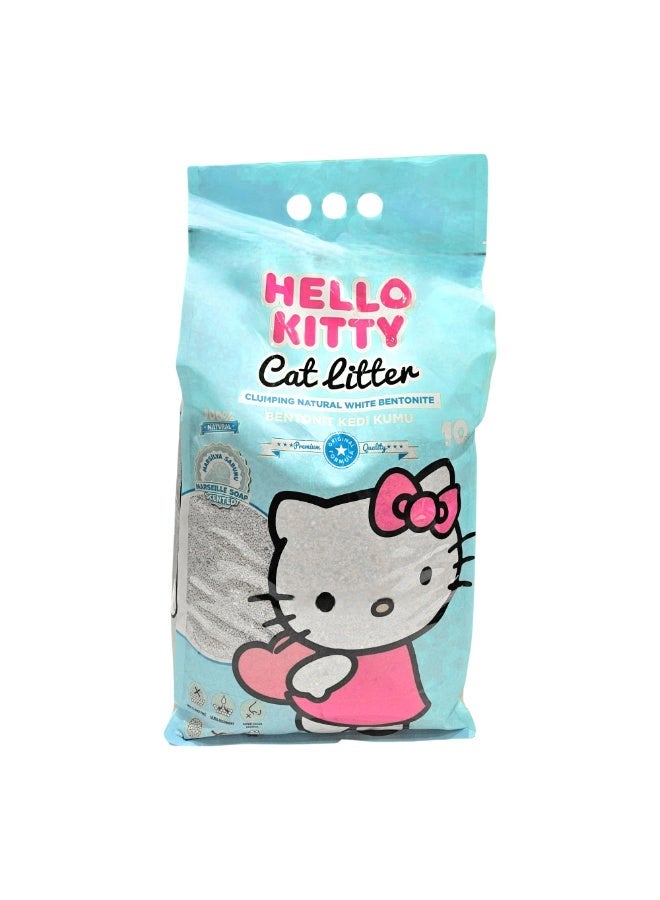 هالو كيتي بت فان هالو كيتي رمل قطط  10 لتر  برائحة صابون مرسيليا - Image 2