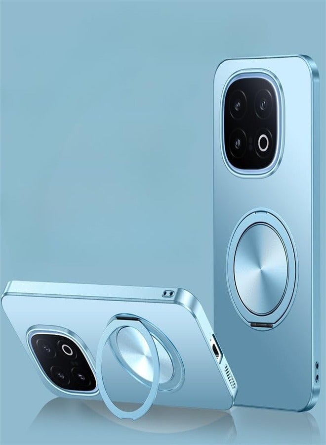 Case for Vivo iQOO 13 Anti fall Magnetic Durable Phone Case with 360 Degree Rotatable Stand Ultra thin Anti fingerprint Durable Protective Back Cover Blue