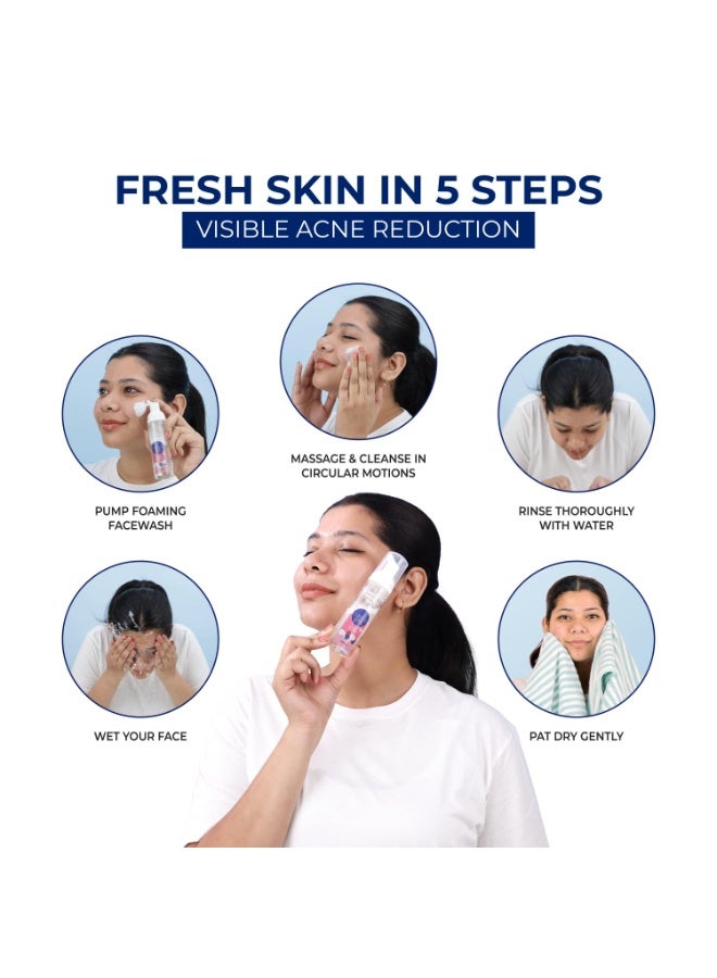 Leeford Clinsol Foaming Facewash for Deep Cleansing for Men & Women 60ml (Pack of 3) | Non-Comedogenic | Light & Airy Foam | Gentle Formulation for All Skin Types - Image 4