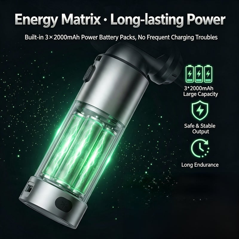 Cordless Handheld Vacuum with Blow and Suction, Portable Mini Car Vacuum - Image 2