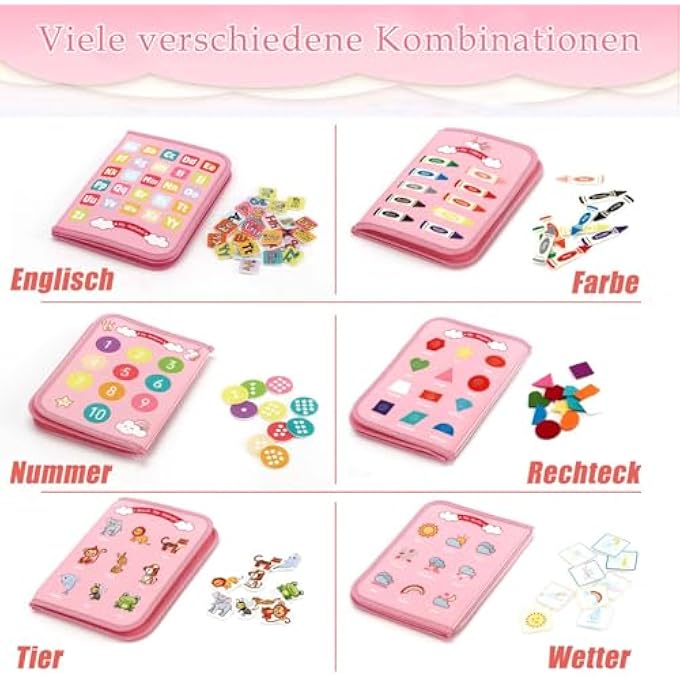 BUSY BOARD, MONTESSORI TOY FROM 1 YEAR, MONTESSORI BUSY BOARD, BUSY BOARD MONTESSORI TOY FROM 1 2 3+ YEARS TODDLERS, ACTIVITY BOARD MOTOR SKILLS TOY, BABY LEARNING TOY BASIC KNOWLEDGE - Image 4