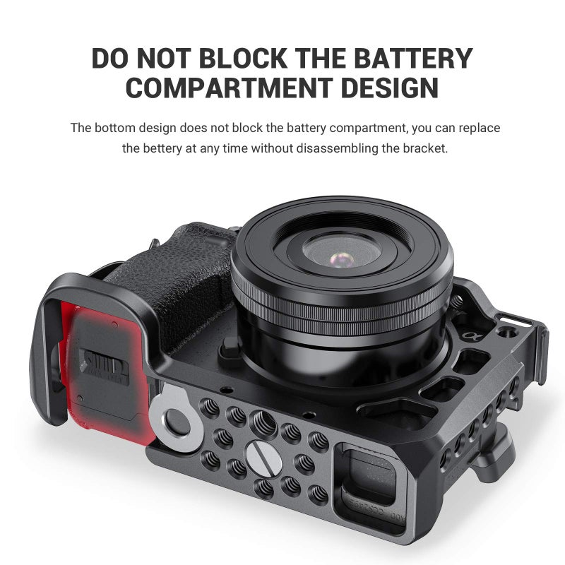 SMALLRIG Cage for Sony Alpha A6600/ILCE 6600 Mirrorless Camera with Cold Shoe Mounts - CCS2493 - Image 5