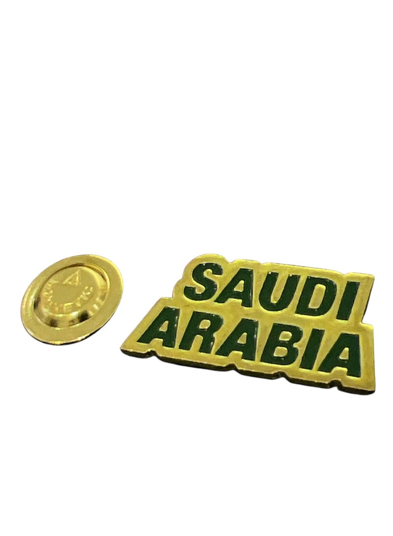 سعودي بروش السعودية بنص إنجليزي, إكسسوار مميز لليوم الوطني السعودي والمناسبات الوطنية