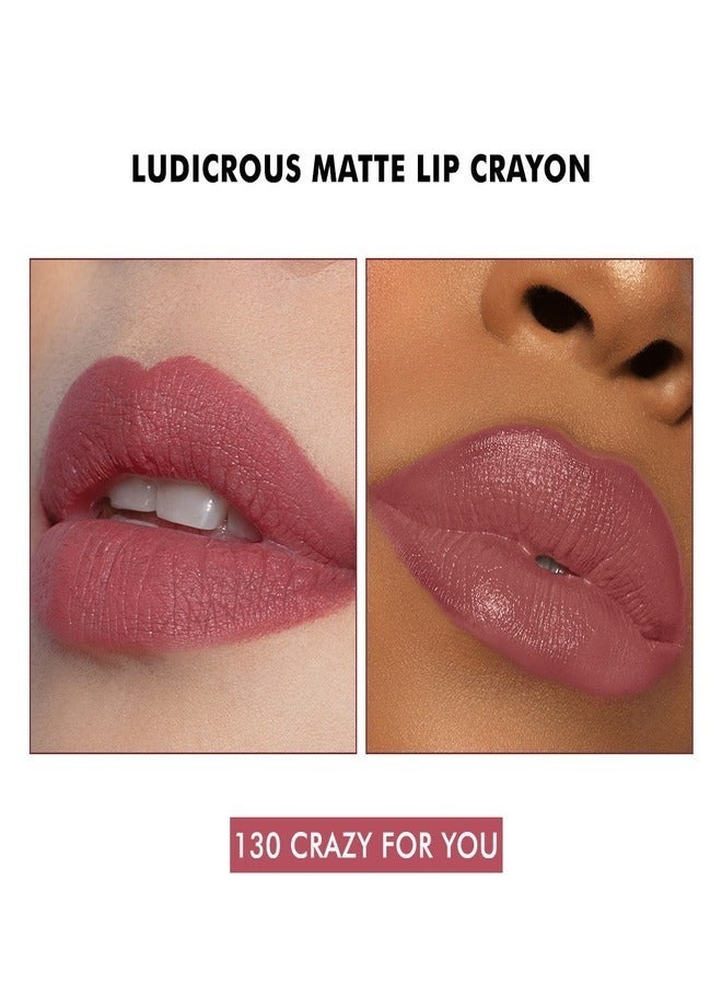Milani Ludicrous Matte Lip Crayon Long Lasting Cream-to-Matte Lip Color, Matte Lip Color Stock With Glide-On Formula, Vegan & Cruelty-Free ( 130 Crazy-for-You) 1.4g - Image 3