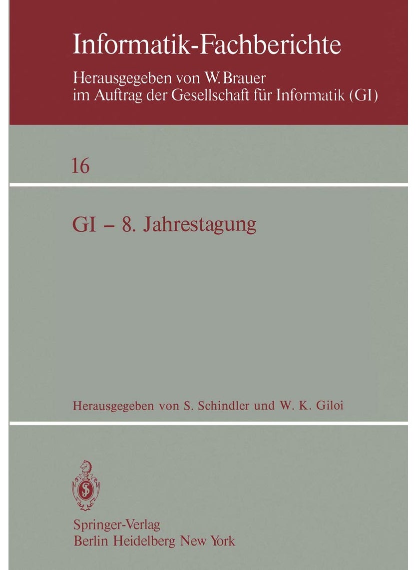 GI - 8. Jahrestagung: Berlin 1978 