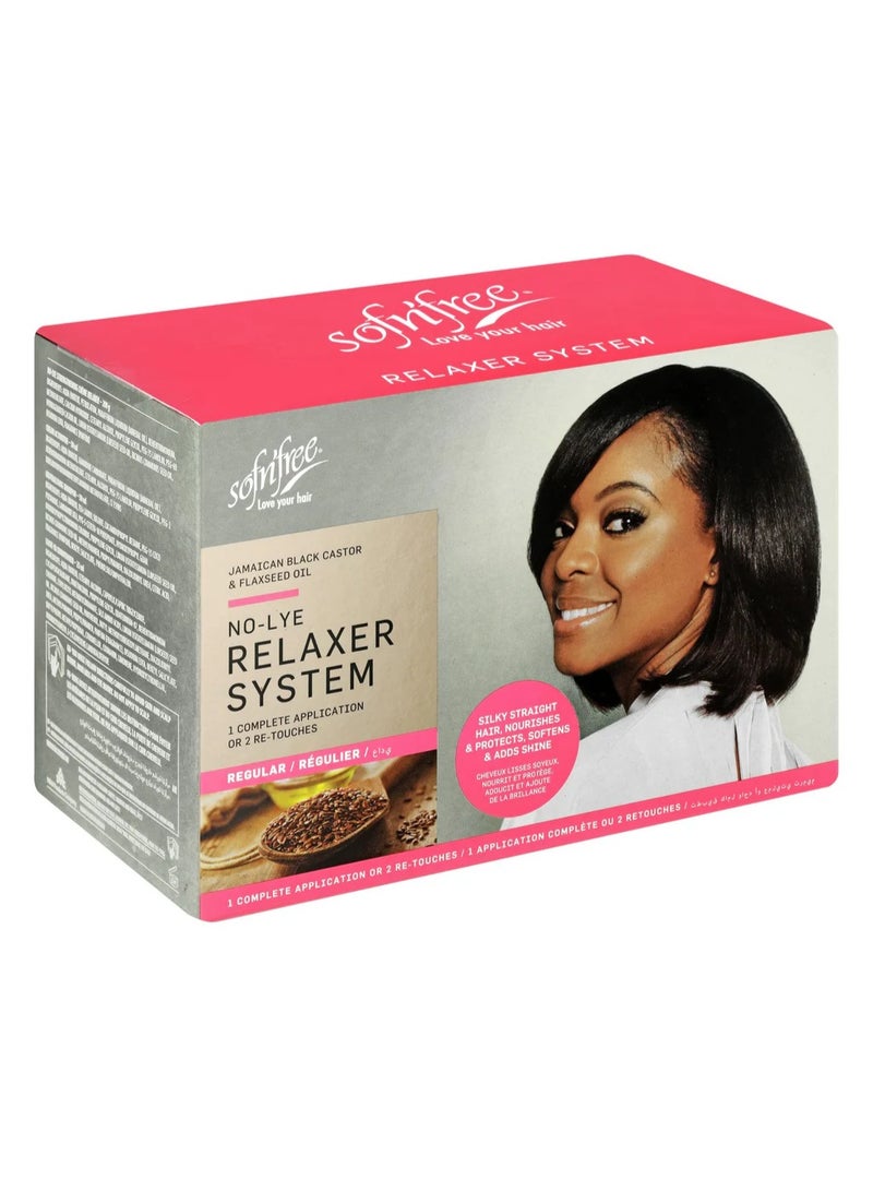 Sofn'free No-Lye Jamaican Black Castor & Flaxseed Relaxer System Regular Kit
