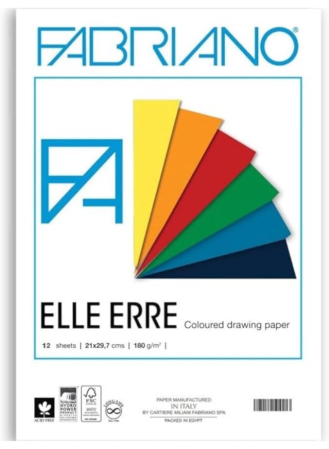 Fabriano 180g Color Sketchbook Printed Cover A4/12