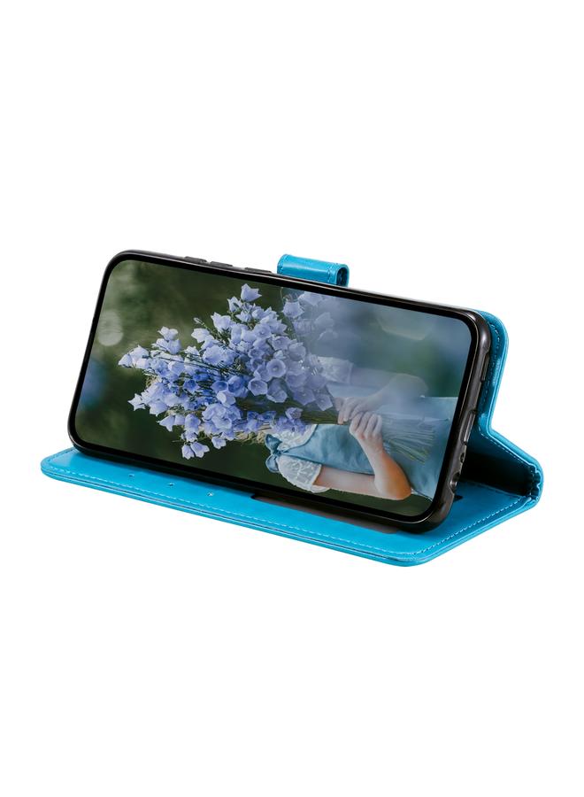 اس-توب جراب لهاتف Motorola Moto G75 5G، جراب هاتف جلدي منقوش بزهرة الطوطم مع حبل تعليق - Image 5