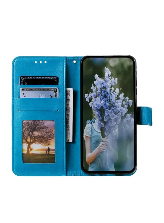 اس-توب جراب لهاتف Motorola Moto G75 5G، جراب هاتف جلدي منقوش بزهرة الطوطم مع حبل تعليق - Image 3