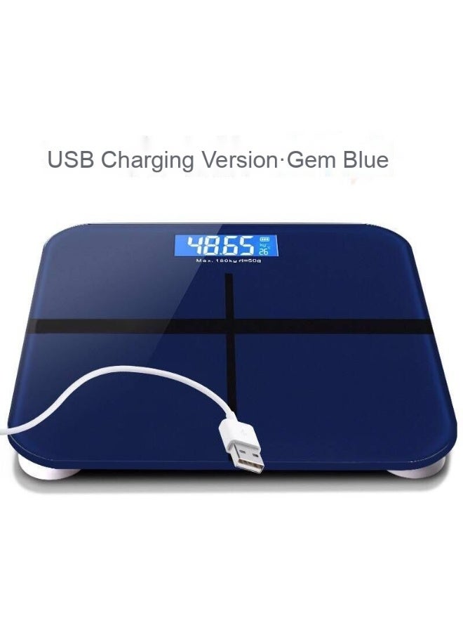 ميزان صحي إلكتروني قابل للشحن عبر USB، ميزان ذكي للوزن المنزلي، جهاز قياس الوزن للبالغين لفقدان الوزن