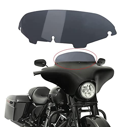WYNMOTO Smoke 4.5" Windshield Windscreen Compatible for 1996-2013 Harley Davidson Touring Street Glide Electra Glide FLHT FLHTCU Ultra Classic Glide FLHX FLHTK Tri Glide 96-13 - Image 3