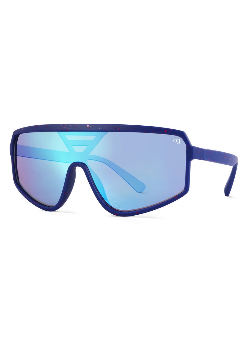 Woggles Uv-Protected Blue Sports Sunglasses  - Image 4