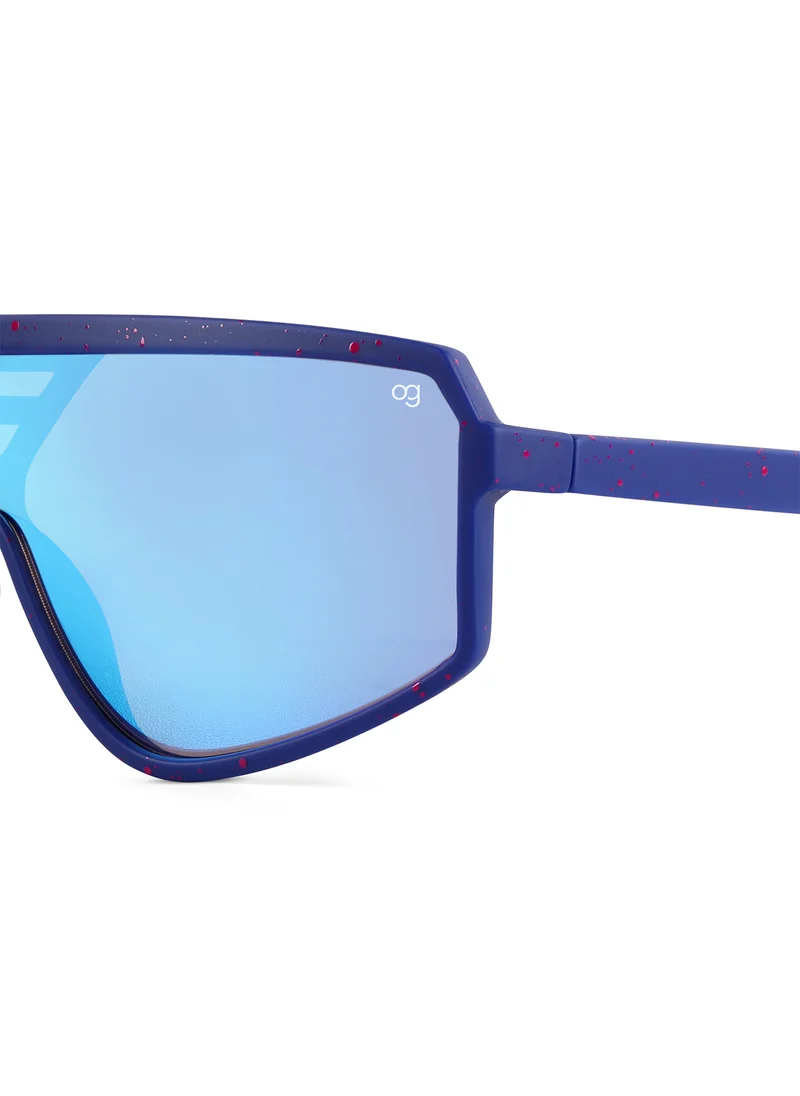 Woggles Uv-Protected Blue Sports Sunglasses