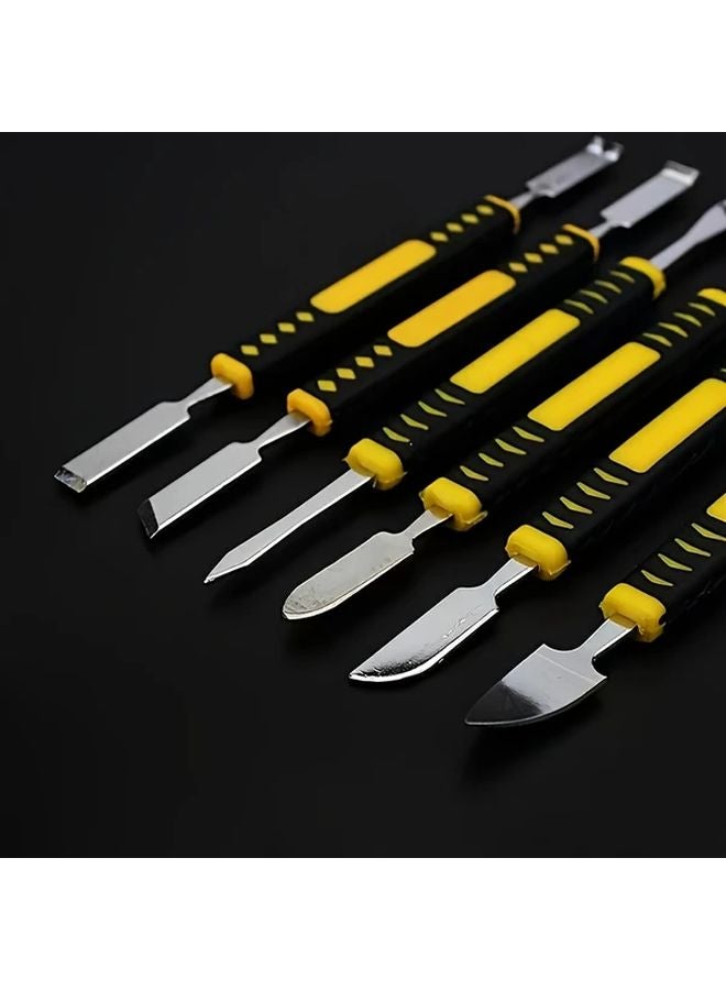 6pcs Electronic Repair Tool Set Metal Double Ended Pry Bar For Tablet Laptop Phone - Image 2