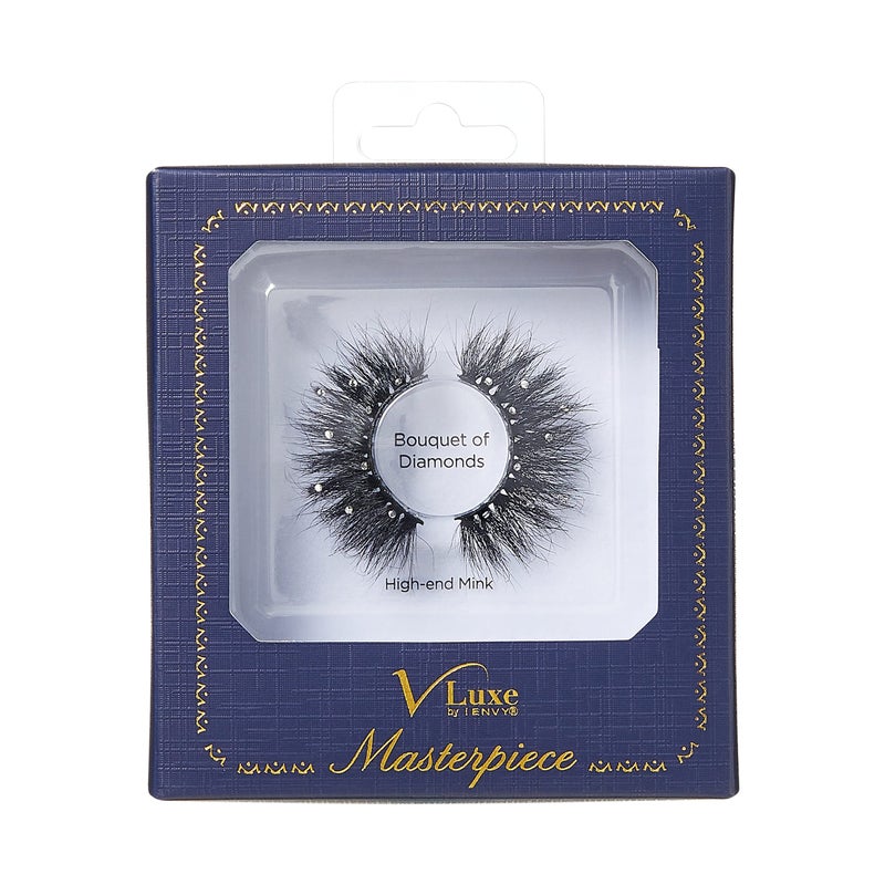 i.Envy i•ENVY Lashes with Rhinestones Masterpiece Mink Lashes, Diamond False Eyelashes (Bouquet of Diamonds) - Image 1