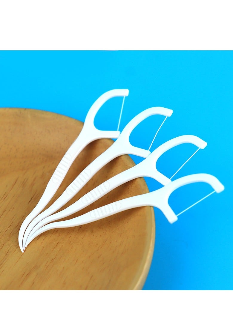 Dental Floss Picks - 400 Count Adult Floss Refill Set, Toothpicks Teeth Stick Tooth Cleaning Interdental Brush Dental Floss Pick Oral Hygiene Care.(4 x 100 Picks/Box) - Image 2