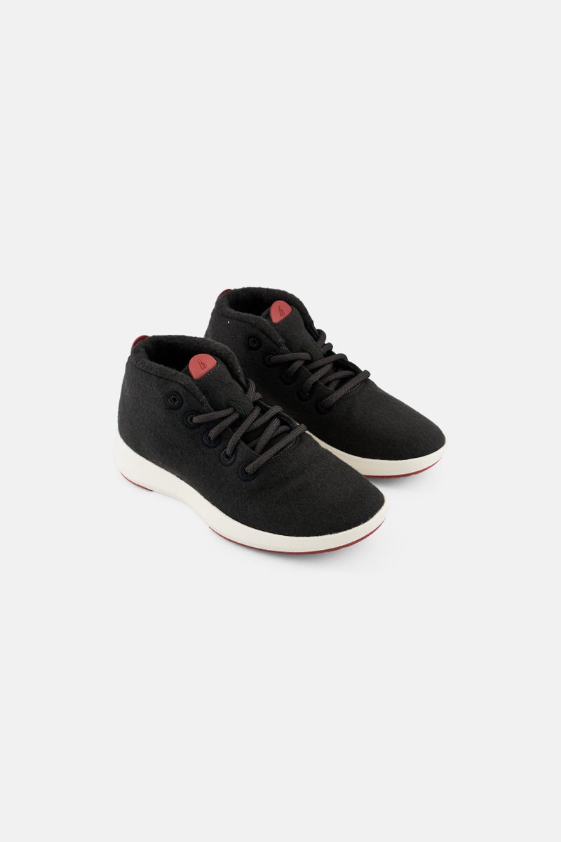 Allbirds Women Wide Wool Mizzle Lace Up Running Shoes, Dark Olive - Image 1