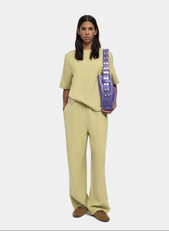 PARFOIS Loose-Fitting Trousers With Elastic Waistband