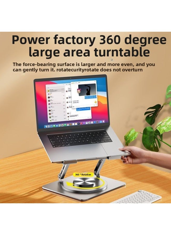 Generic - ° Rotating Laptop Stand Bracket Desktop Elevating Rack Lifting Suspended Heat Dissipation Base Degree-Color:Space Gray [super Premium Edition] 720 Degree Rotation - Image 1