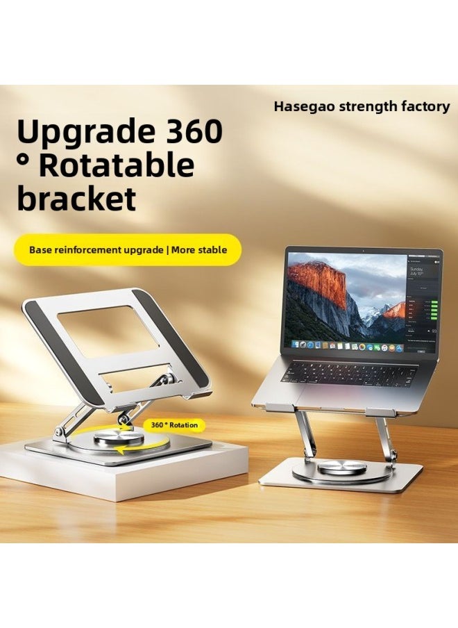 Generic - ° Rotating Laptop Stand Bracket Desktop Elevating Rack Lifting Suspended Heat Dissipation Base Degree-Color:Space Gray [super Premium Edition] 720 Degree Rotation - Image 1