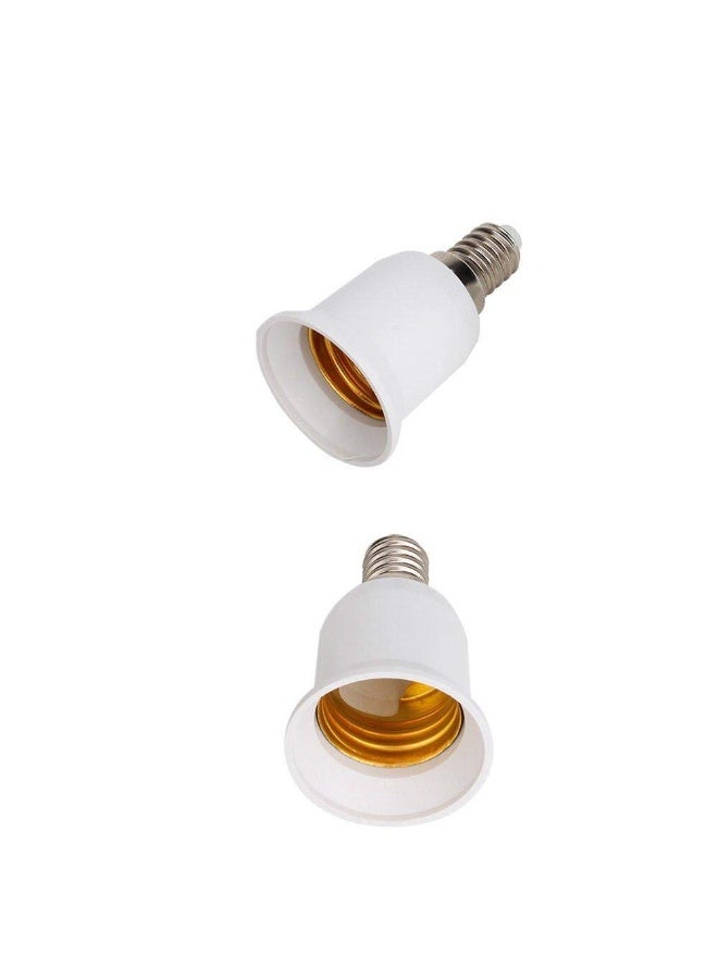 محول مقبس حامل لمبة إضاءة بقاعدة لولبية من E14 إلى E27، قطعتان