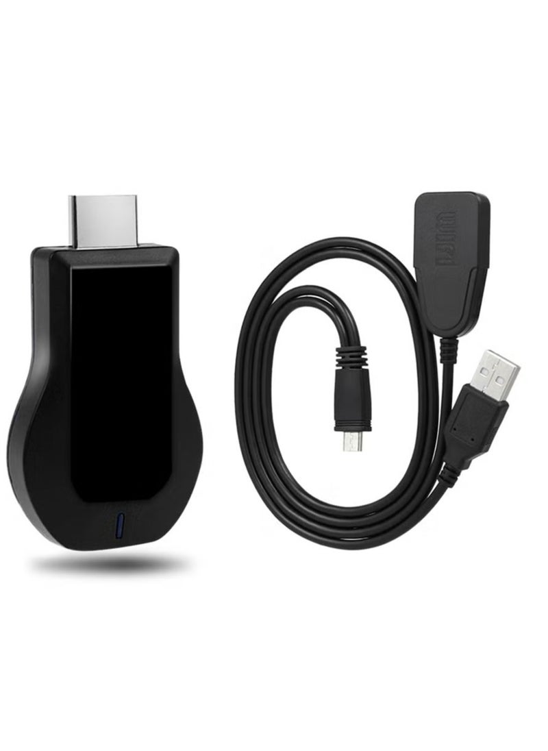Orleans Cloud - M2 Wireless Wi-Fi Display Dongle Receiver | T76 Black | Stream Content to Your TV, Projector, or Monitor - Image 1