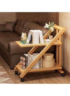 Bamboo Serving Trolly with Lockable Wheels Foldable Serving Cart Beige - pzsku/Z69A3C34523F238913341Z/45/1741021530/cf9dd555-dc01-45ad-a140-288ae13b9cdf