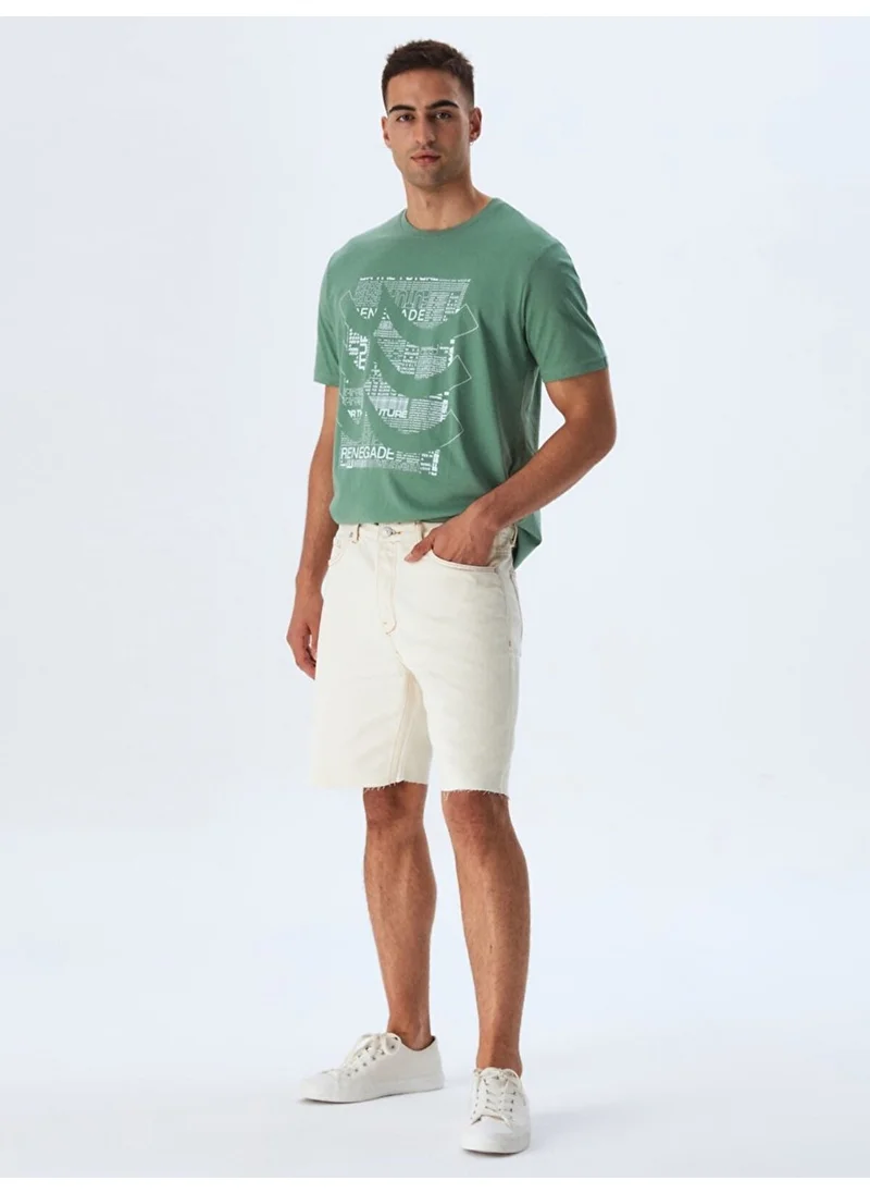 ال تي بي Men's Mateus Straight Cut Jean Bermuda