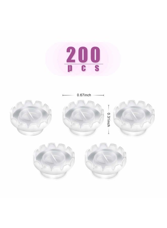 Etercycle 200 Pack Smart Glue Cups Lash Glue Holder Fan Cup for Eyelashes Extension,Quick Blossom Cup, Lash Organizer Supplies Tools - Image 2