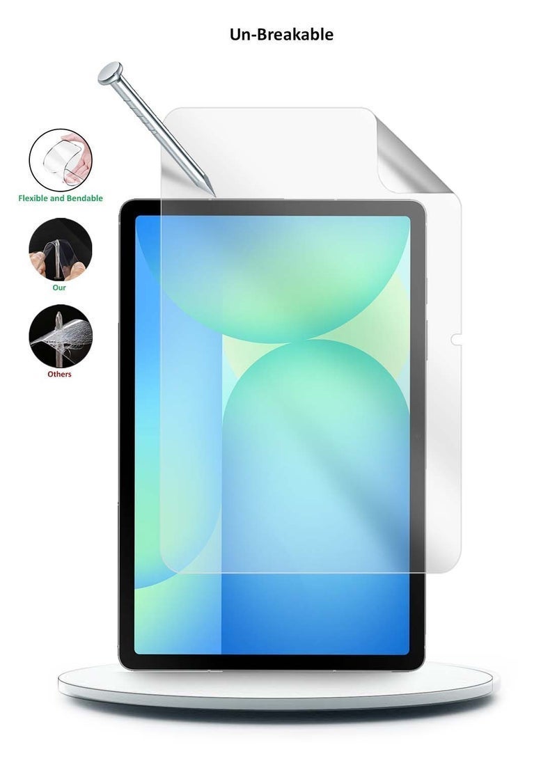 SHOPI Samsung Galaxy Tab S10 FE 10.9 5G 2025 Hydrogel Film Screen Protector – Premium Flexible, Thin, Full Coverage, Anti-Scratch, Bubble-Free, Easy Installation – Clear - Image 4