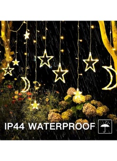 GGEROU 138 LED Moon Star Light Curtain, Curtain Lights 3.5 m 8 Modes, String Lights with USB and Powered Battery Box  - Image 3