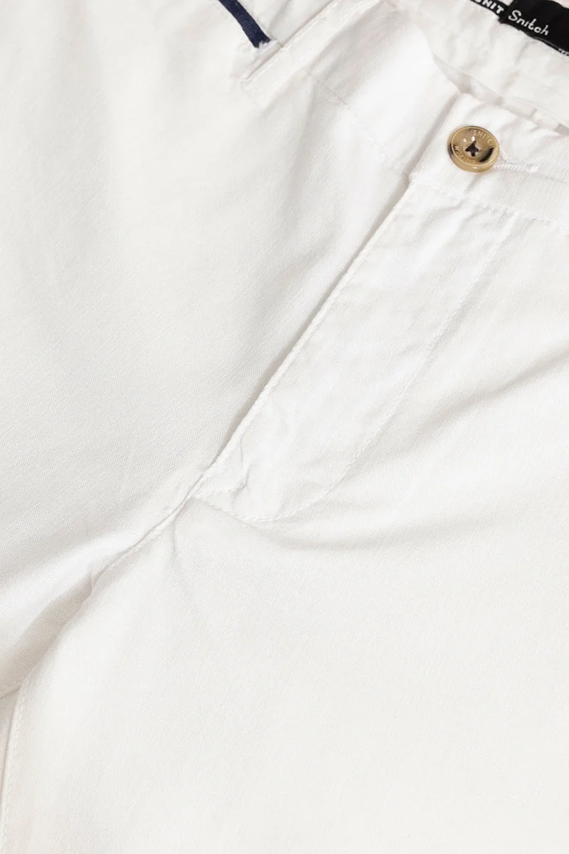 SNITCH Stygian White Linen Pant