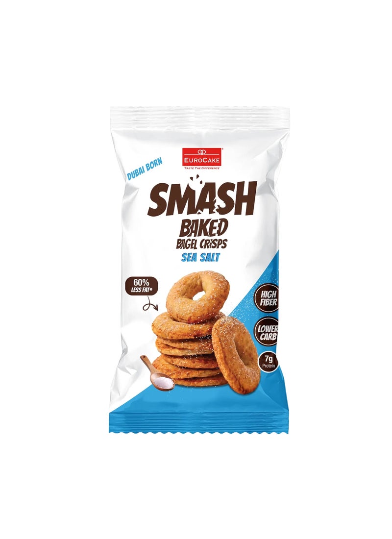Smash رقائق البيغل المخبوزة بالملح البحري 40 جرام - Image 1