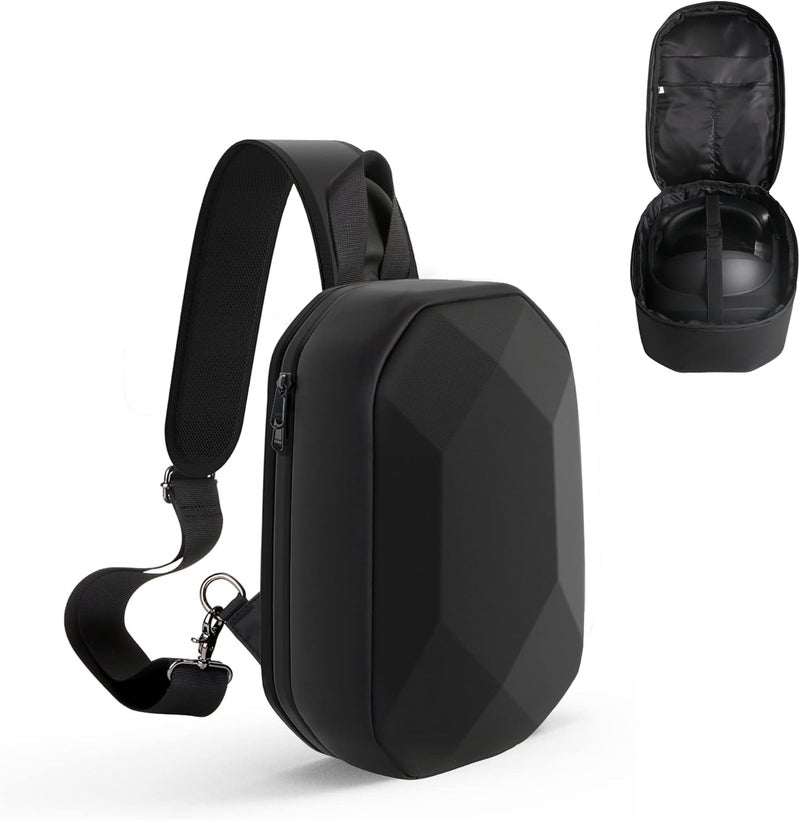JSVER Hard Carrying Case for Meta Quest 3 JSVER Black Backpack Travel Case for Oculus 3S Quest 3 Quest 2 VR Gaming Accessories Compatible with Elite Straps  - Image 1