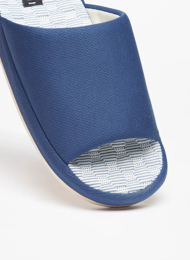 DUCHINI Men Textured Bedroom Slide Slippers