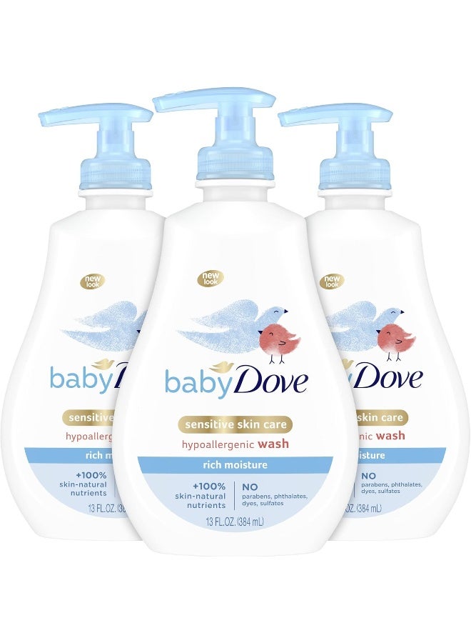 بيبي دوف Baby Wash and Shampoo Baby Bath Products for Baby's Delicate Skin Rich Moisture - Image 1