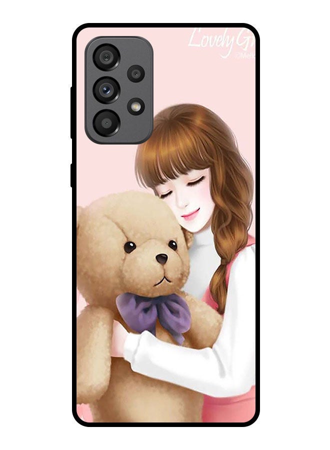 Theodor Protective Case Cover For Samsung Galaxy A33 5G    Lovely Girl Witih Teddy - Image 1