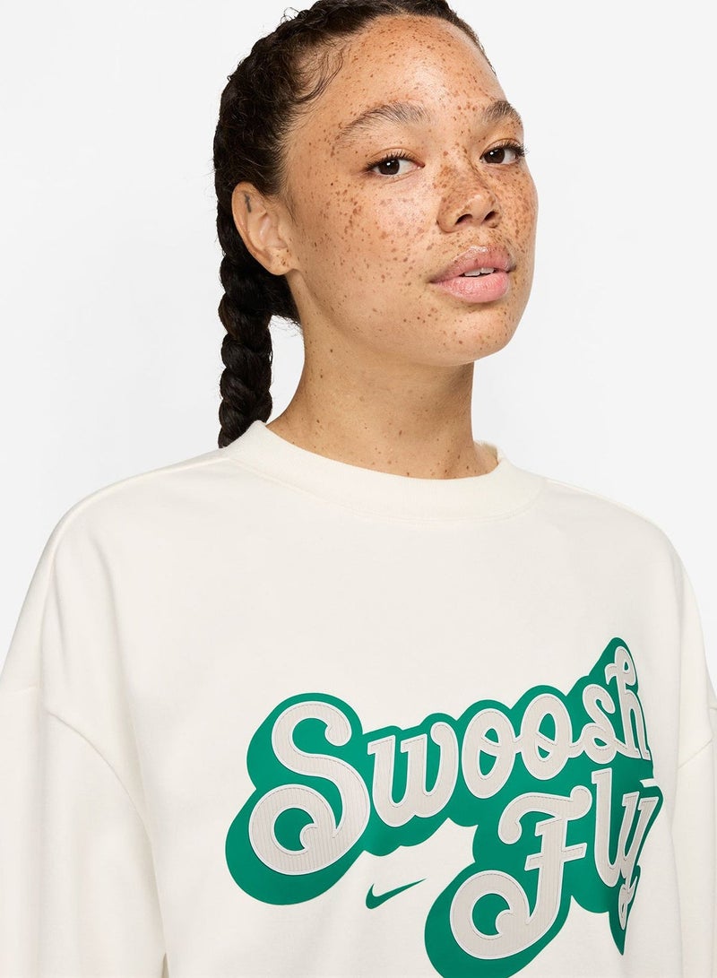 Nike Swoosh Fly Seasonal Fleece Sweatshirt - Image 3