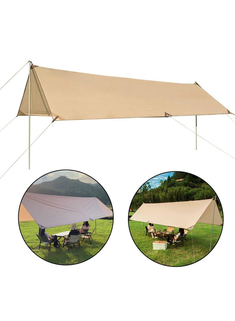 خيمة شمسية قابلة للطي مع حقيبة تخزين مظلة كبيرة بحجم 4 أمتار للرحلات والتخييم والحفلات الخارجية والحدائق – سهلة الفك والتركيب وقابلة للحمل - Image 1