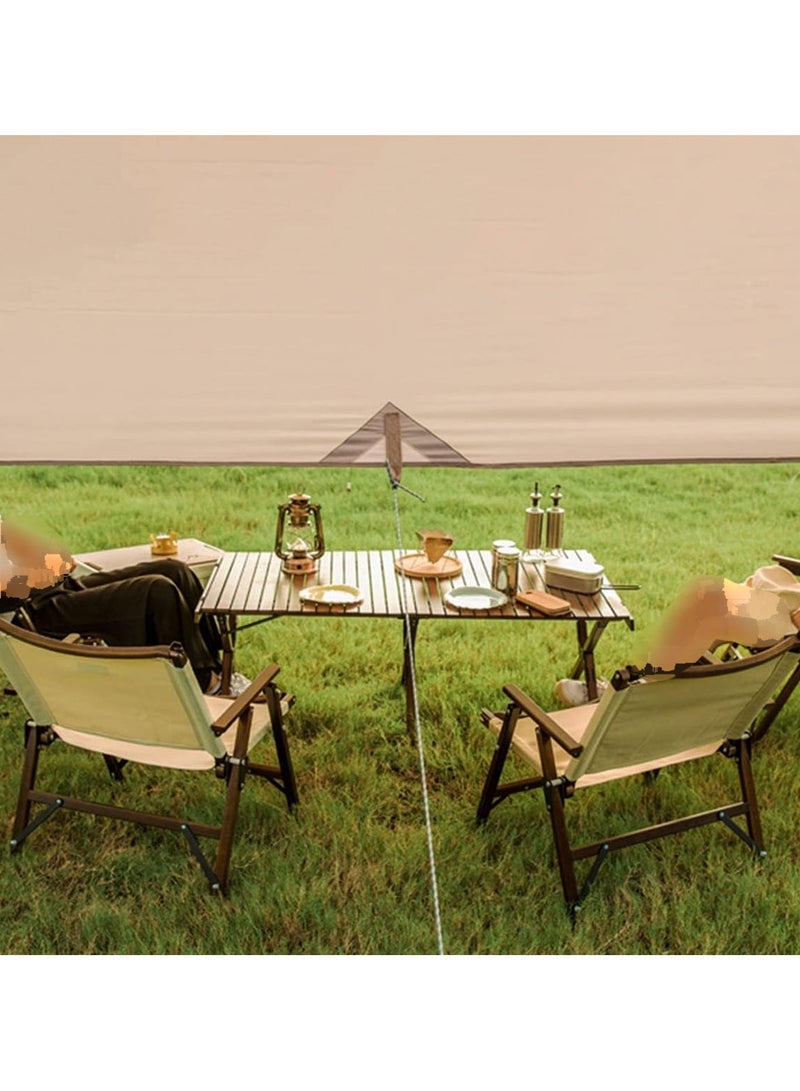 خيمة شمسية قابلة للطي مع حقيبة تخزين مظلة كبيرة بحجم 4 أمتار للرحلات والتخييم والحفلات الخارجية والحدائق – سهلة الفك والتركيب وقابلة للحمل - Image 3