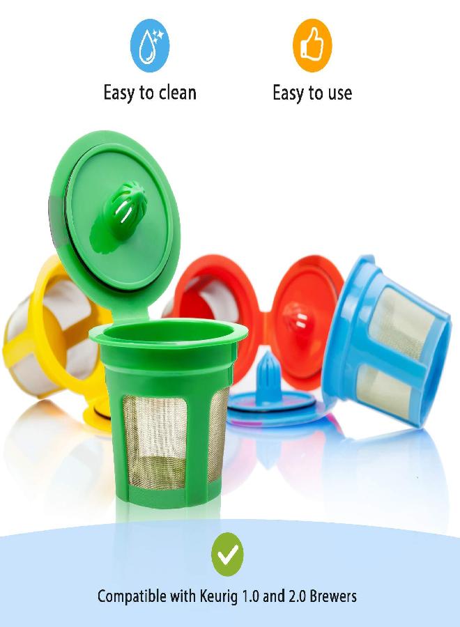 GoodCups 4 Reusable K Cups for Keurig - 4 Colors Refillable Kcups Coffee Filters for Keurig Coffee Makers - Image 2