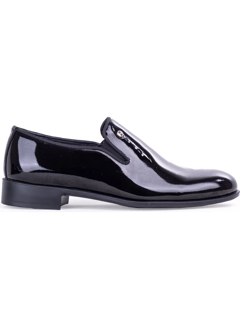 بيير كاردان Shoes Shiny Patent Leather Men's Shoes 7029