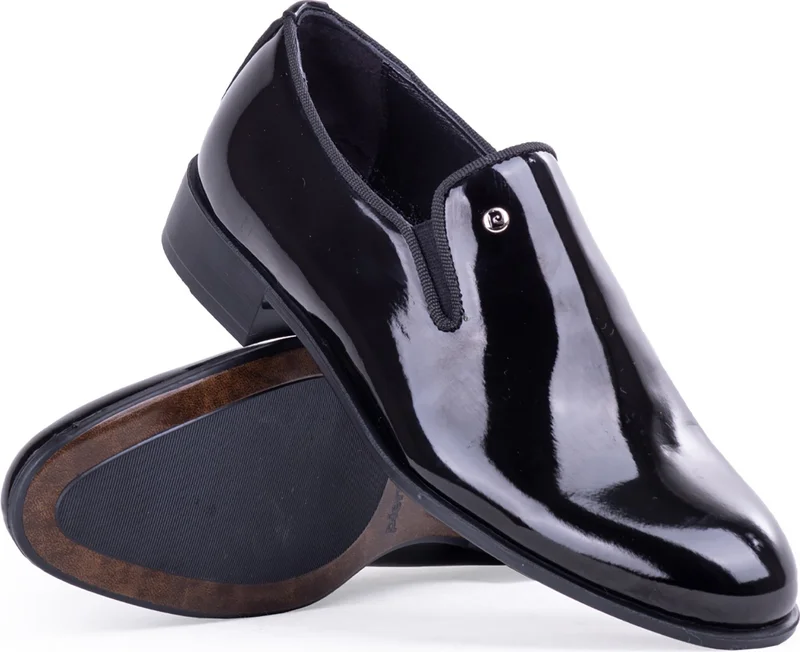 بيير كاردان Shoes Shiny Patent Leather Men's Shoes 7029