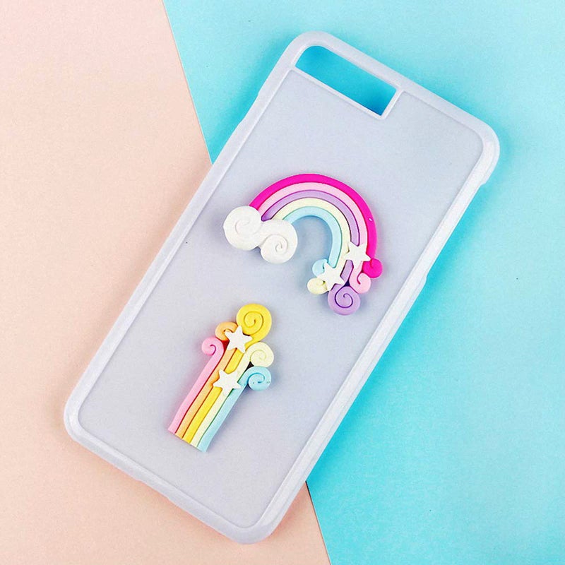 Xcake Lcook Rainbow Cloud Silicone Fondant Molds  Star Moon Chocolate Molds for Cake Decoration Cupcake Topper Candy Sugar Craft Gum Paste Resin Clay - Image 5