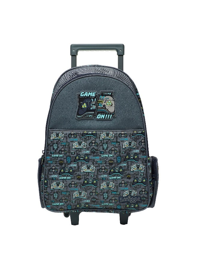 Smiggle Australia Large Rolling Backpack - Student Travel Dual Shoulder Bag