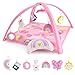 The Peanut Shell Peanutshell Baby Girl Rainbow Paradise 7in1 Play Gym Playmat Toys for Newborns Infants 06 612 months Tummy Time Mat with Hanging Toys Soft Padded - Image 3